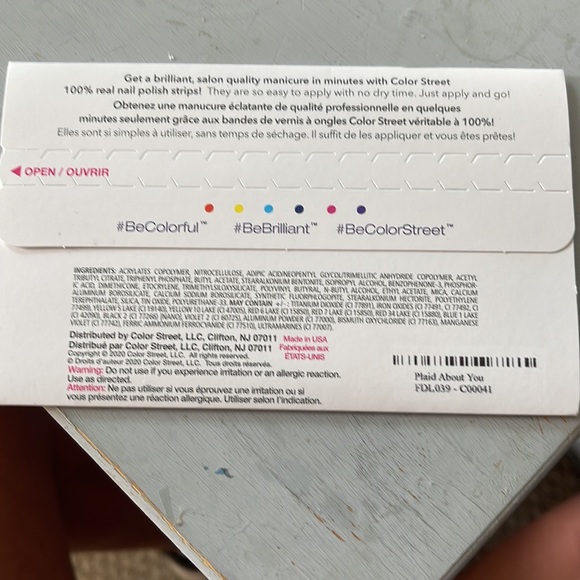 Colorstreet nails “Plaid about you” - Picture 2 of 2